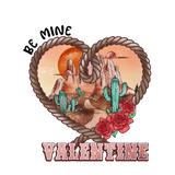 BE MINE VALENTINE ROPE HEART DTF Transfer ready2transfer