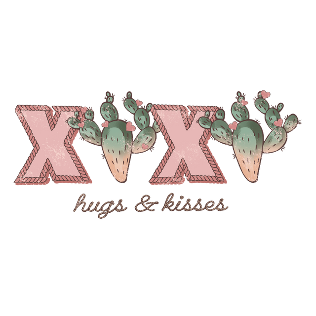 XOXO HUGS AND KISSES EDITION DTF Transfer ready2transfer