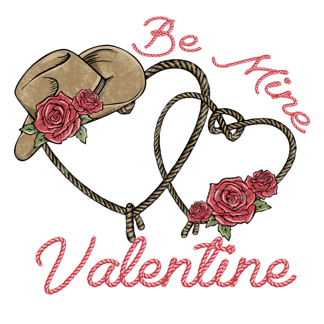 BE MINE VALENTINE HAT DTF Transfer ready2transfer