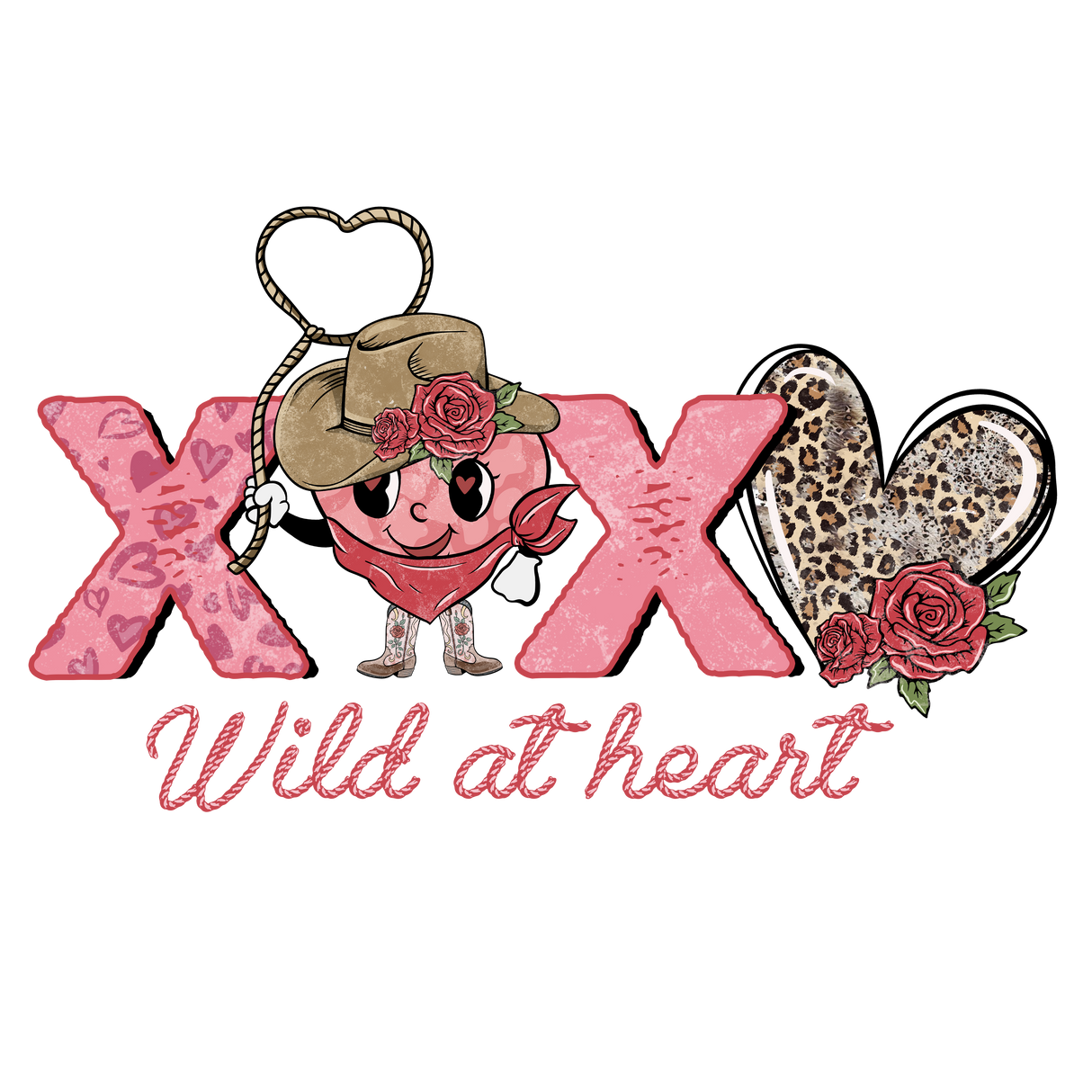 WILD AT HEART LEO DTF Transfer ready2transfer