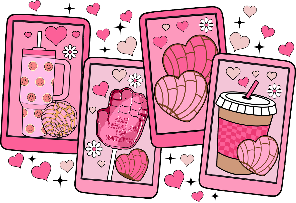 VALENTINE PHOTOS BLACK STARS DTF Transfer ready2transfer