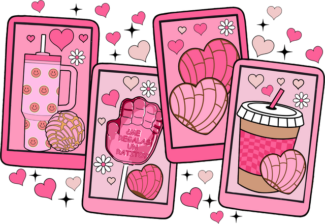 VALENTINE PHOTOS BLACK STARS DTF Transfer ready2transfer