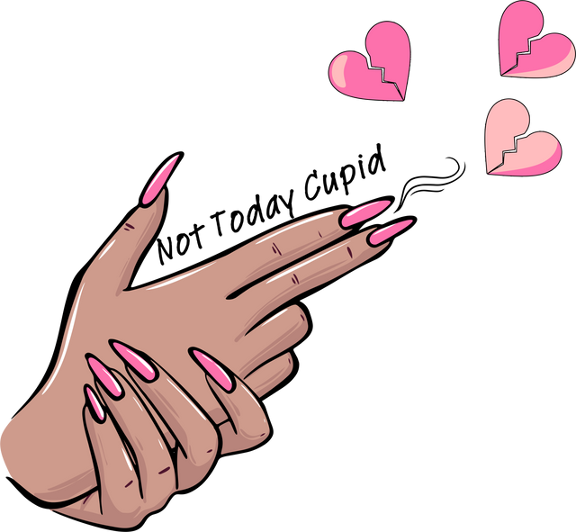 NOT TODAT CUPID DTF Transfer ready2transfer Black