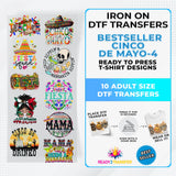 Best Seller Cinco De Mayo T-shirt Designs Premade DTF Gangsheet - DTF Bundle 4