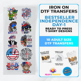 Best Seller Independence Day T-shirt Designs Premade DTF Gangsheet - DTF Bundle 4