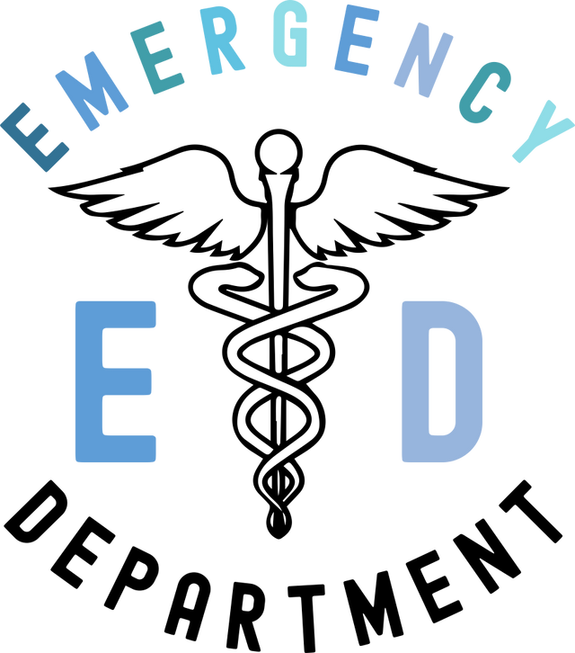 Emergency ED Department - ER Nurse DTF Transfers ready2transfer Dark Color Design (See Imaging)