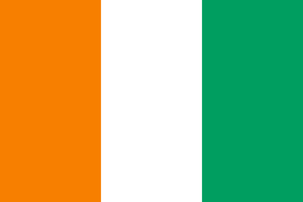 Côte d'Ivoire Flag - Country Flags DTF Transfers ready2transfer