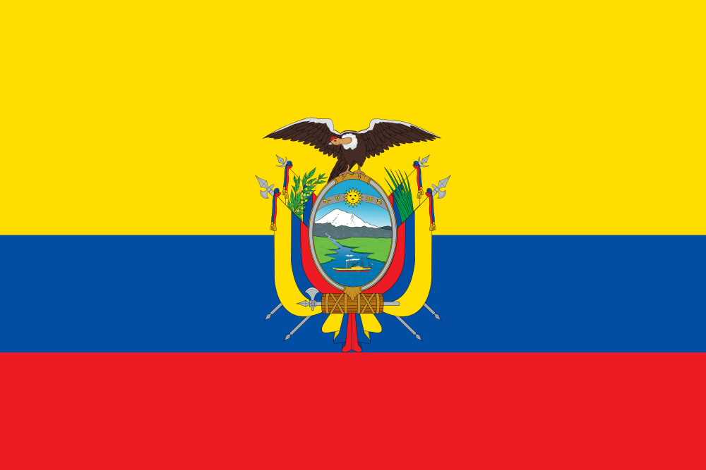 Ecuador Flag - Country Flags DTF Transfers ready2transfer