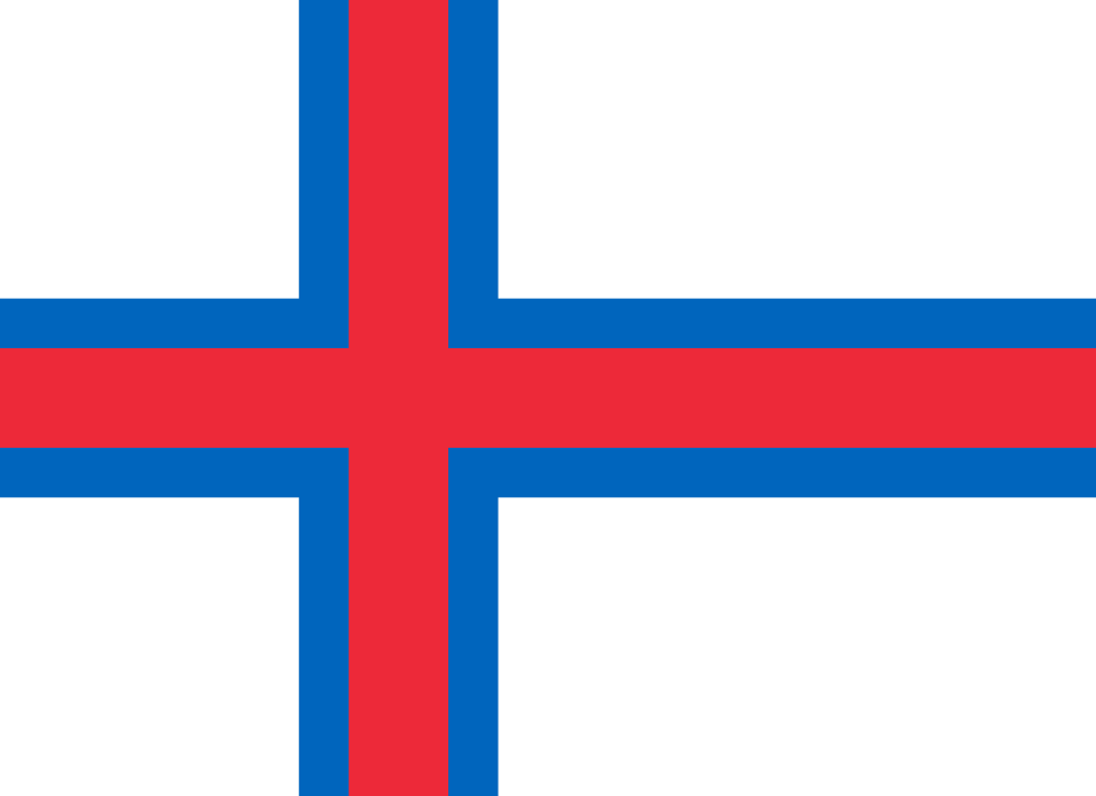 Faroe Islands Flag - Country Flags DTF Transfers ready2transfer