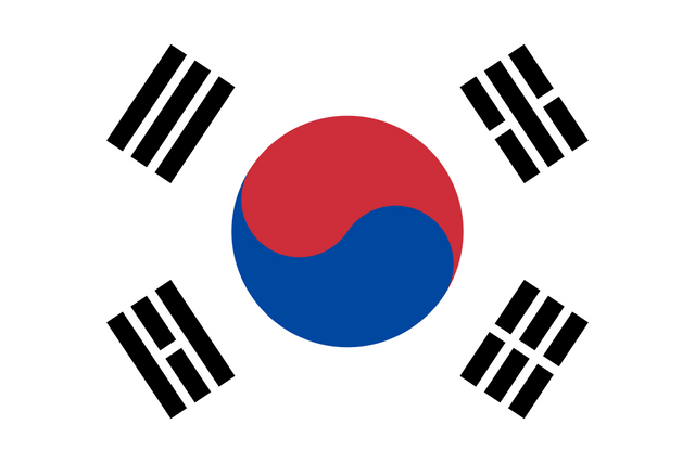 South Korea Flag - Country Flags DTF Transfers ready2transfer