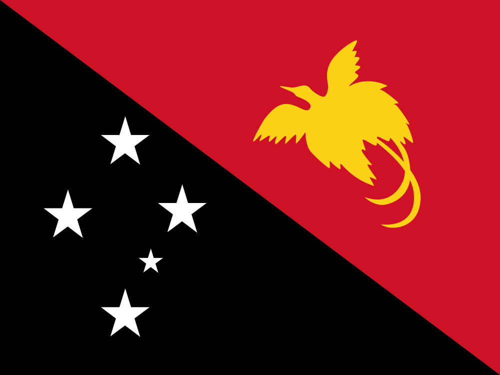 Papua New Guinea Flag - Country Flags DTF Transfers ready2transfer
