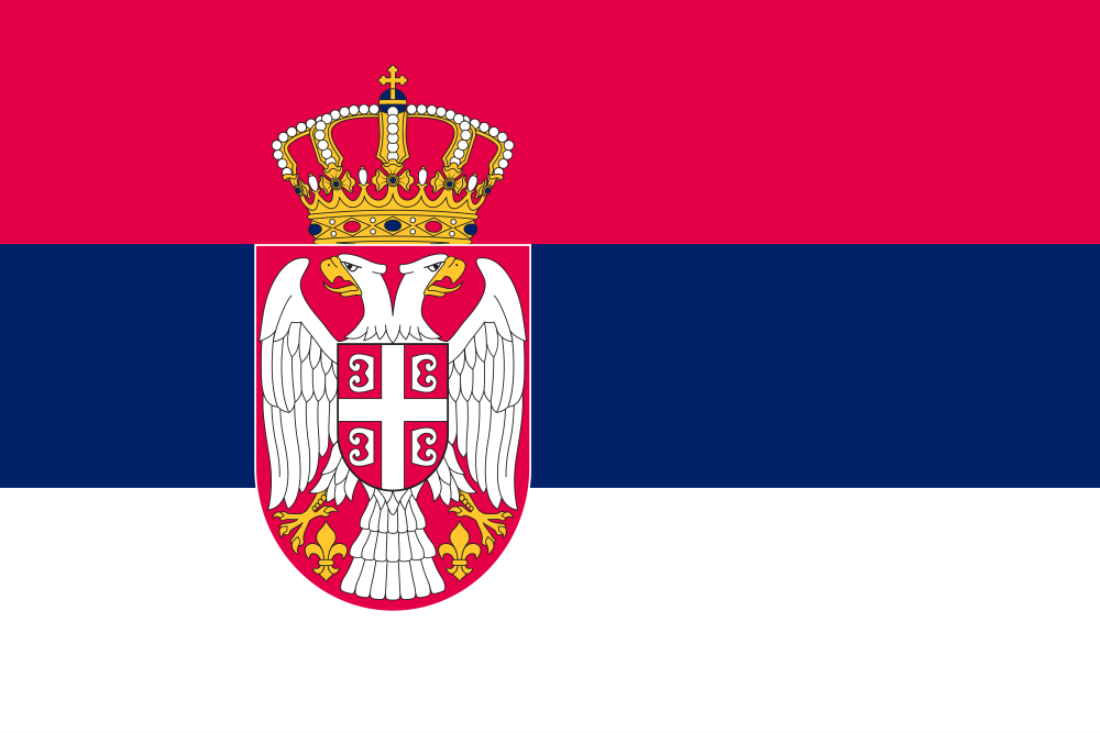 Serbia Flag - Country Flags DTF Transfers ready2transfer