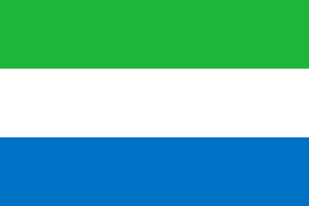 Sierra Leone Flag - Country Flags DTF Transfers ready2transfer