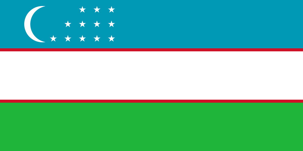 Uzbekistan Flag - Country Flags DTF Transfers ready2transfer
