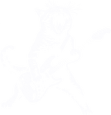 Guitar Cat B&W - Music DTF Transfers ready2transfer Light Color Design (See Imaging)