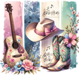 Country Girl Guitar - Music DTF Transfers ready2transfer