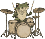 Frog Drumming - Music DTF Transfers ready2transfer