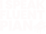 I Speak Fluent Piano - Music DTF Transfers ready2transfer Light Color Design (See Imaging)