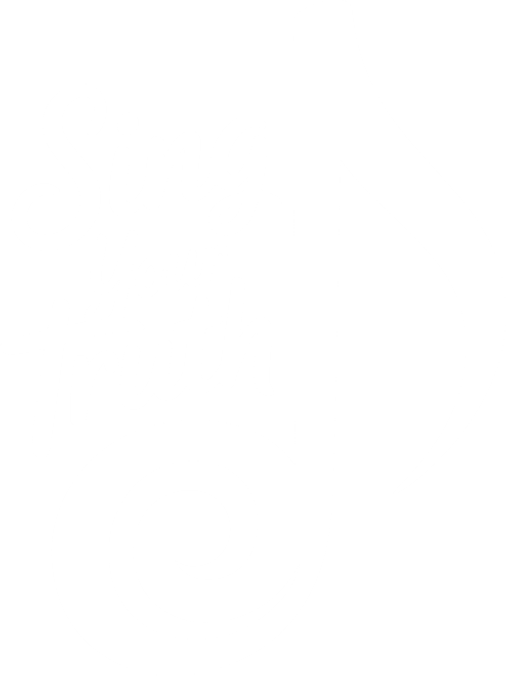 Sing Your Truth - Music DTF Transfers ready2transfer Light Color Design (See Imaging)