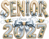Senior Class Of 2027, Blue Ribbon - Senior DTF Transfers