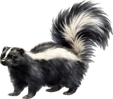 Striped Skunk - Animals DTF Transfers