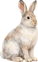 Mountain Cottontail Rabbit - Animals DTF Transfers