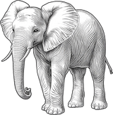 Elephant B&W - Animals DTF Transfers