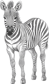 Zebra B&W - Animals DTF Transfers