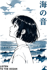 Listen To The Ocean - Anime DTF Transfers