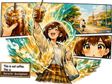 This Is Not Coffee, This Is Character Development - Anime DTF Transfers