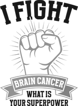I Fight Brain Cancer, What Is Your Superpower? - Brain Cancer DTF Transfers