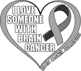 I Love Someone With Brain Cancer - Brain Cancer DTF Transfers