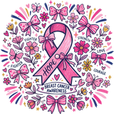 Hope Ribbons - Breast Cancer DTF Transfers