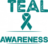 I Wear Teal For Cervical Cancer Awareness - Cervical Cancer DTF Transfers