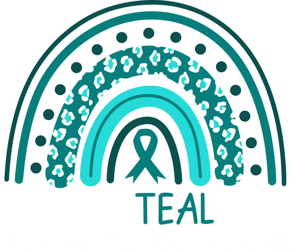 I Wear Teal For Cervical Cancer Awareness - Cervical Cancer DTF Transfers