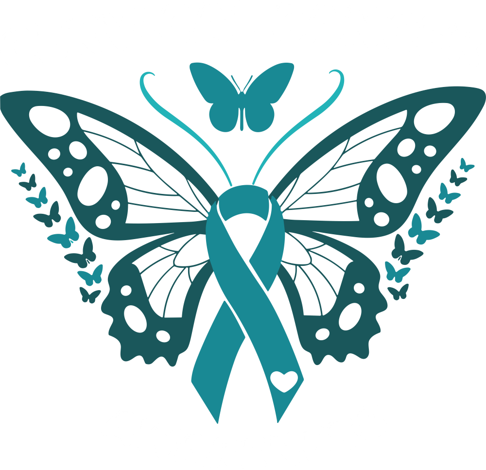 Teal Butterfly - Cervical Cancer DTF Transfers