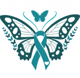 Teal Butterfly - Cervical Cancer DTF Transfers