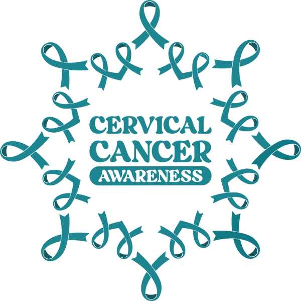 Cervical Cancer Awareness, Ribbons - Cervical Cancer DTF Transfers