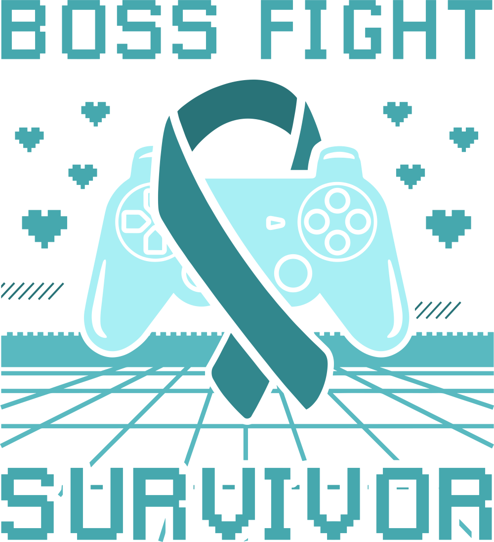 Boss Fight Survivor - Cervical Cancer DTF Transfers
