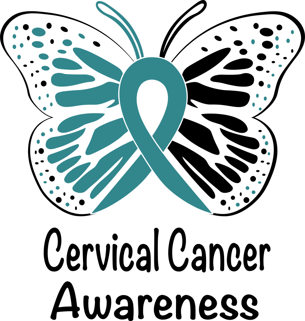 Butterfly, Cervical Cancer Awareness - Cervical Cancer DTF Transfers