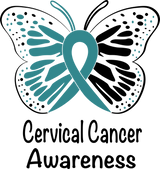 Butterfly, Cervical Cancer Awareness - Cervical Cancer DTF Transfers