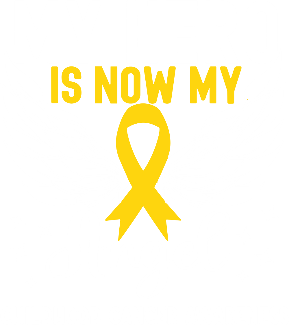 My Hero Is Now My Angel - Childhood Cancer DTF Transfers