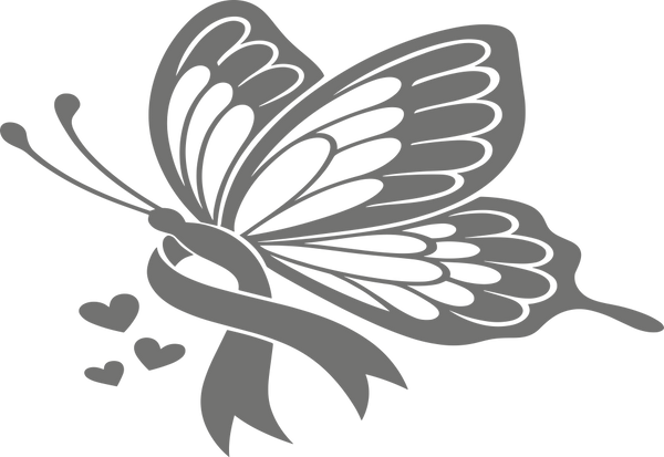 Butterfly & Ribbon - Colon Cancer DTF Transfers