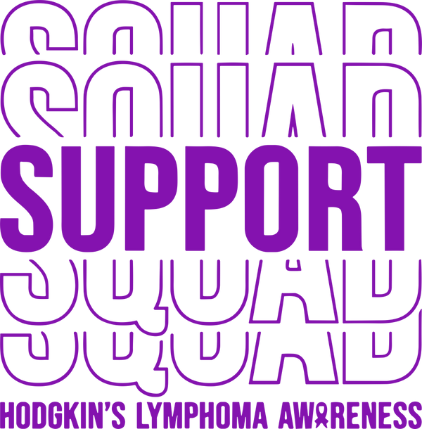 Support Squad, Purple - Hodgkin's Lymphoma Cancer DTF Transfers