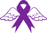 Ribbon With Wings - Hodgkin's Lymphoma Cancer DTF Transfers