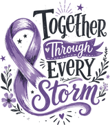 Together Through Every Storm - Hodgkin's Lymphoma Cancer DTF Transfers