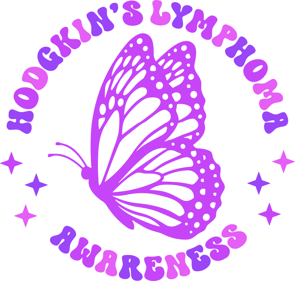 Hodgkin's Lymphoma Awareness, Butterfly - Hodgkin's Lymphoma Cancer DTF Transfers