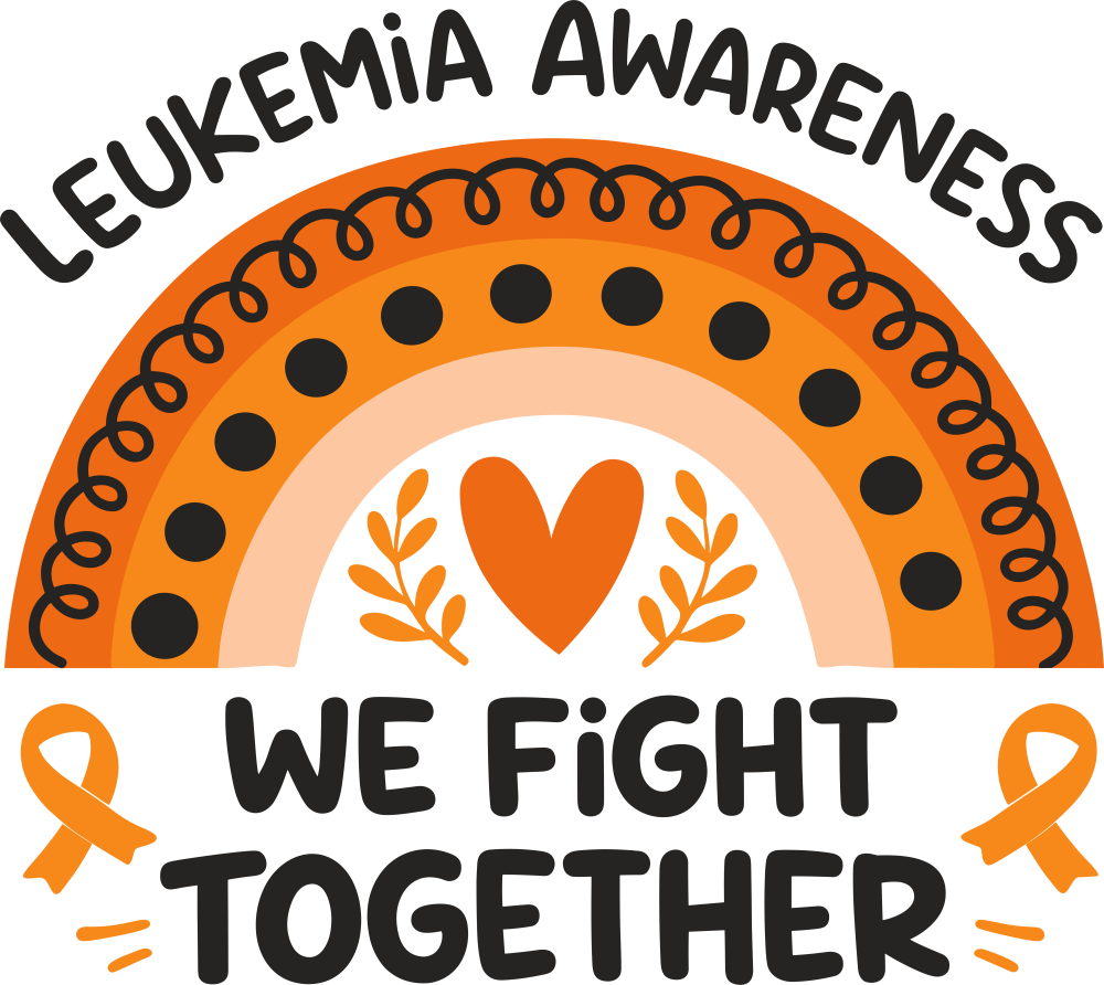 Leukemia Awareness, We Fight Together - Leukemia DTF Transfers