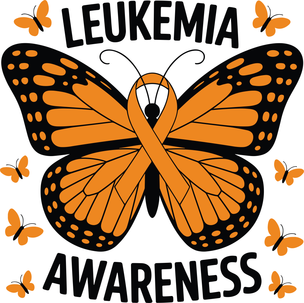 Leukemia Awareness, Butterfly - Leukemia DTF Transfers