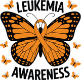 Leukemia Awareness, Butterfly - Leukemia DTF Transfers